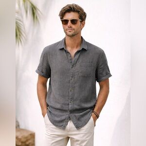 Katin Linen Cotton Button-Up Shirt | Coastal Cool | Easy Summer Layer A46